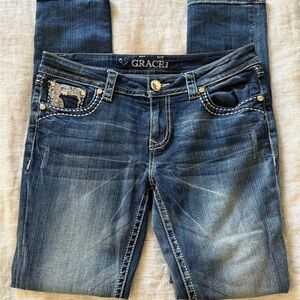 Grace Women's Dark Blue Skinny Jeans size 30